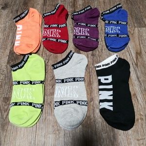 PINK socks 7 rainbow pairs